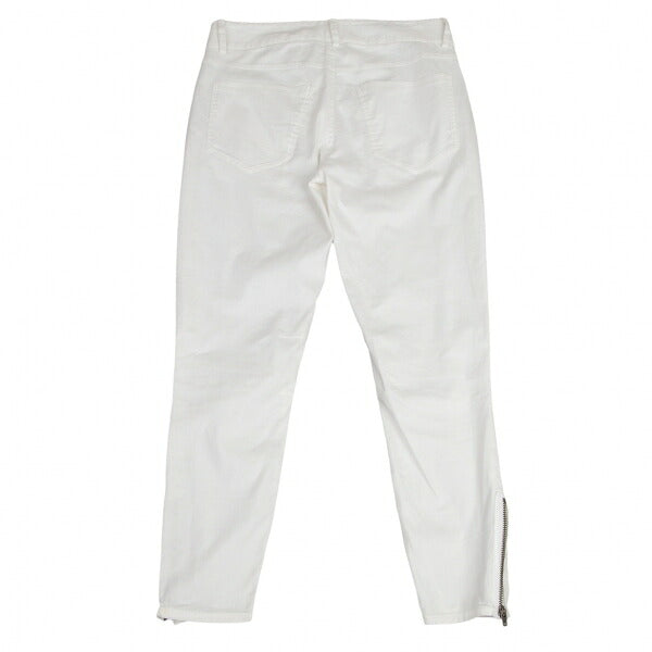 HELMUT LANG Hem Zip Stretch Pants White