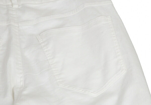 HELMUT LANG Hem Zip Stretch Pants White