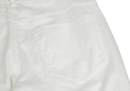 HELMUT LANG Hem Zip Stretch Pants White