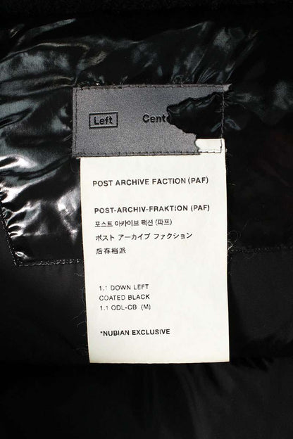 POST ARCHIVE FACTION Down Jacket Black Size M