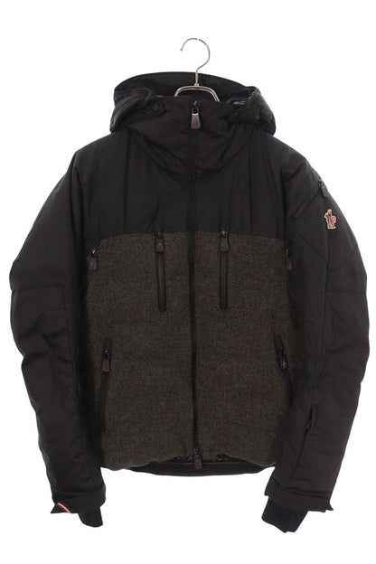 Moncler Grenoble Wool Down Jacket Black x Gray Size 0