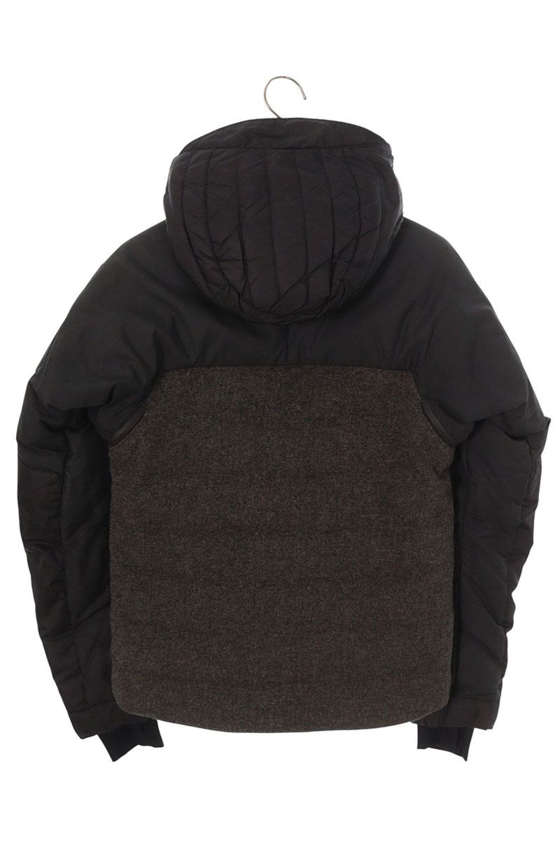 Moncler Grenoble Wool Down Jacket Black x Gray Size 0