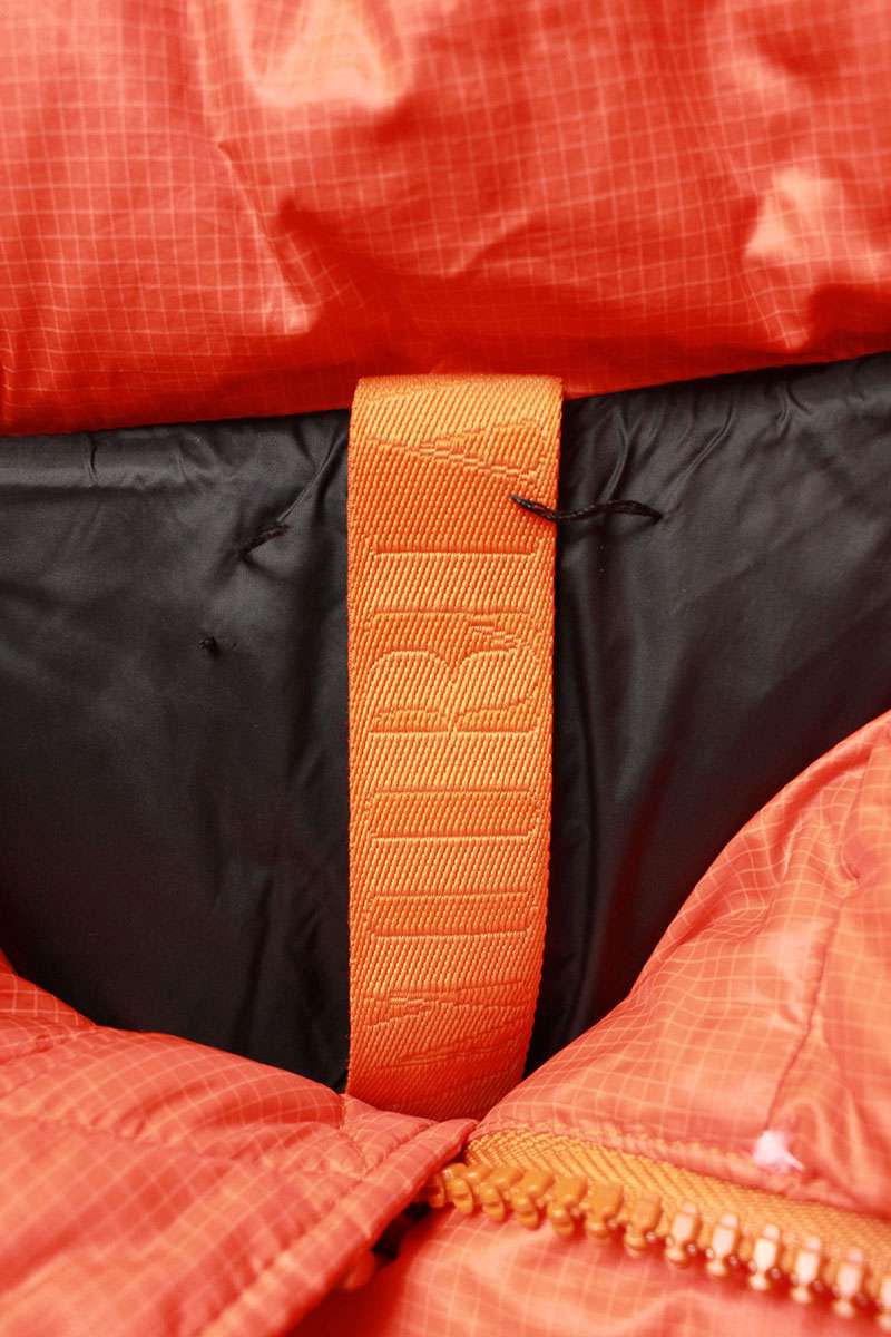 Amiri MA Logo Print Hooded Down Jacket Orange Size L
