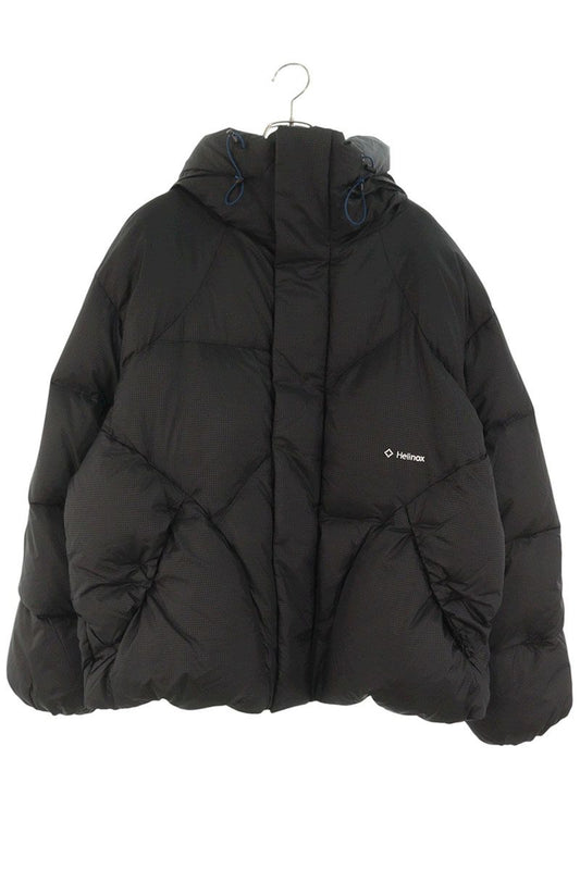 Helinox Logo Embroidered Down Jacket Black Size XL