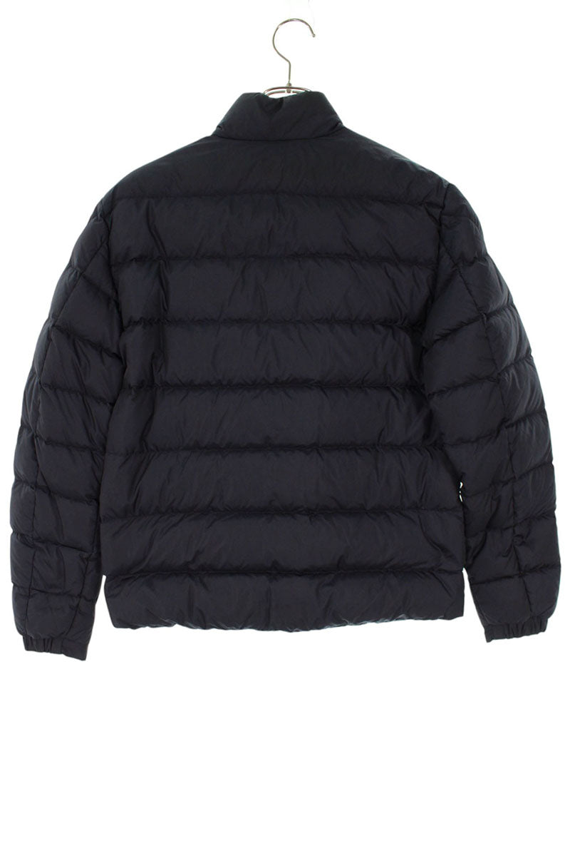 MONCLER Logo Patch Nylon Down Jacket Navy Size 0