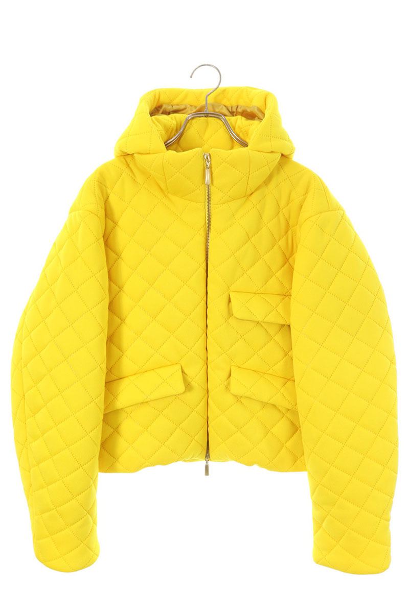 RANDY Hooded Down Jacket Yellow Size 2