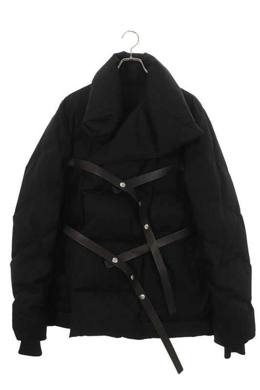 Rick Owens 18AW TED3 Leather Down Jacket Black Size 52