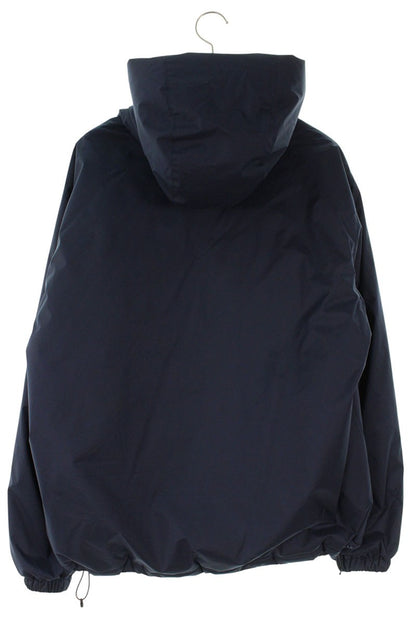 ENNOY Logo Embroidered Down Jacket Blue x Black Size L