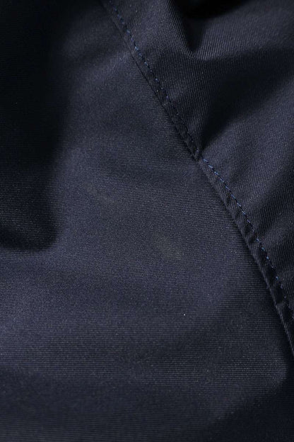 ENNOY Logo Embroidered Down Jacket Blue x Black Size L