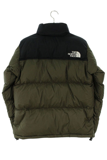 The North Face Logo Down Jacket Green x Black Size L