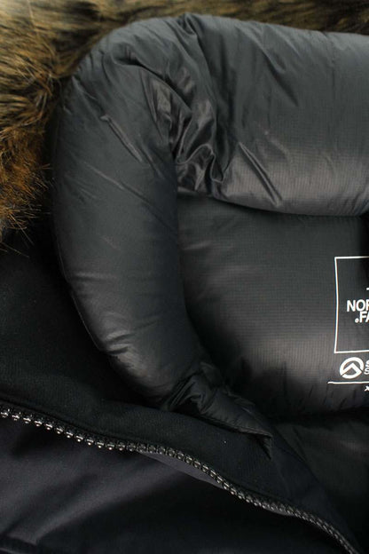 The North Face Fur Hooded Down Jacket Black Size XS