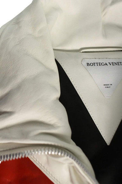 BOTTEGA VENETA Bicolor Leather Down Jacket Multi Size S