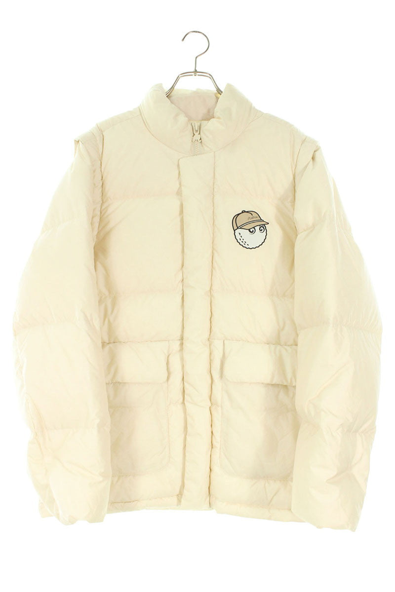 Malbon Golf Down Jacket White Size XL