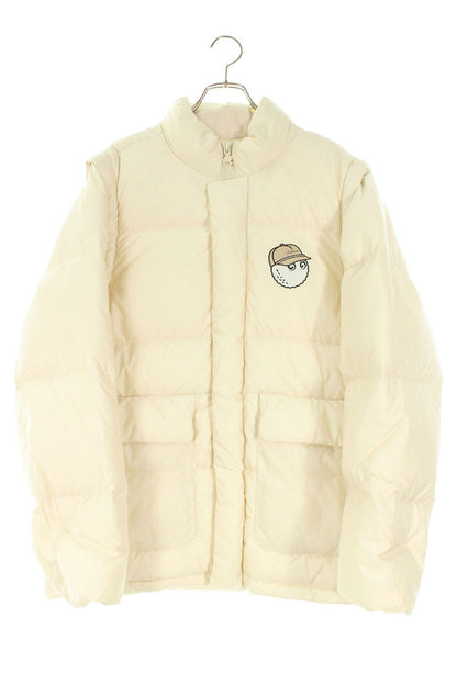 Malbon Golf Down Jacket White Size XL