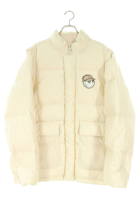 Malbon Golf Down Jacket White Size XL