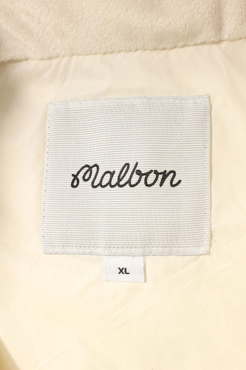 Malbon Golf Down Jacket White Size XL