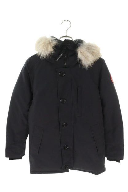 Canada Goose Fur Hooded Down Jacket Black Size S