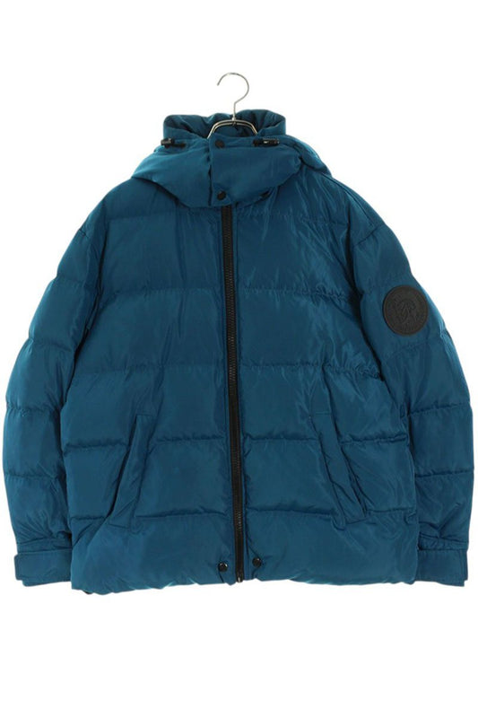 Diesel Logo Print Down Jacket Blue Size S