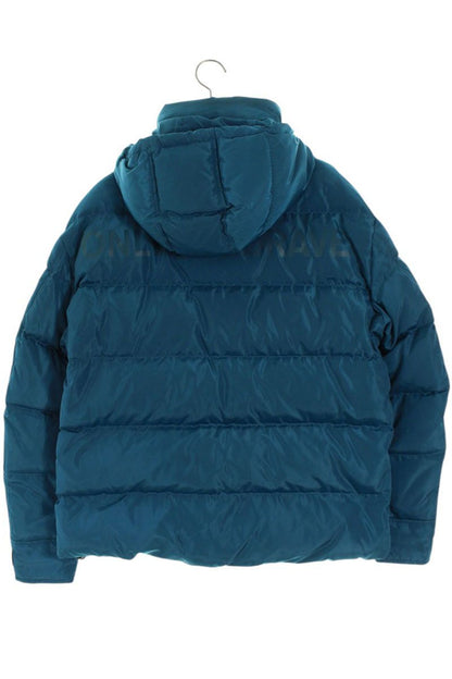 Diesel Logo Print Down Jacket Blue Size S