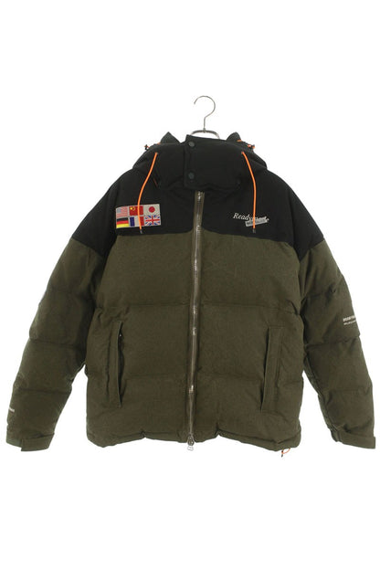 READYMADE Two-Tone Down Jacket Green Size S