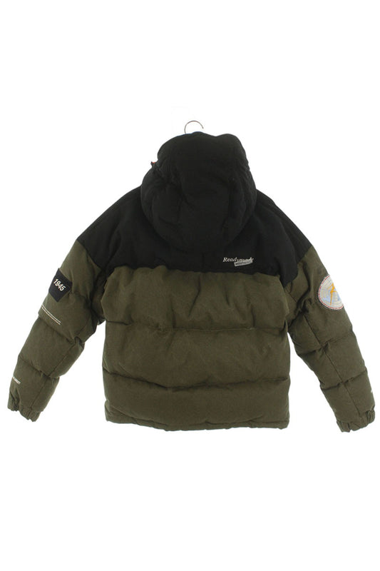 READYMADE Two-Tone Down Jacket Green Size S