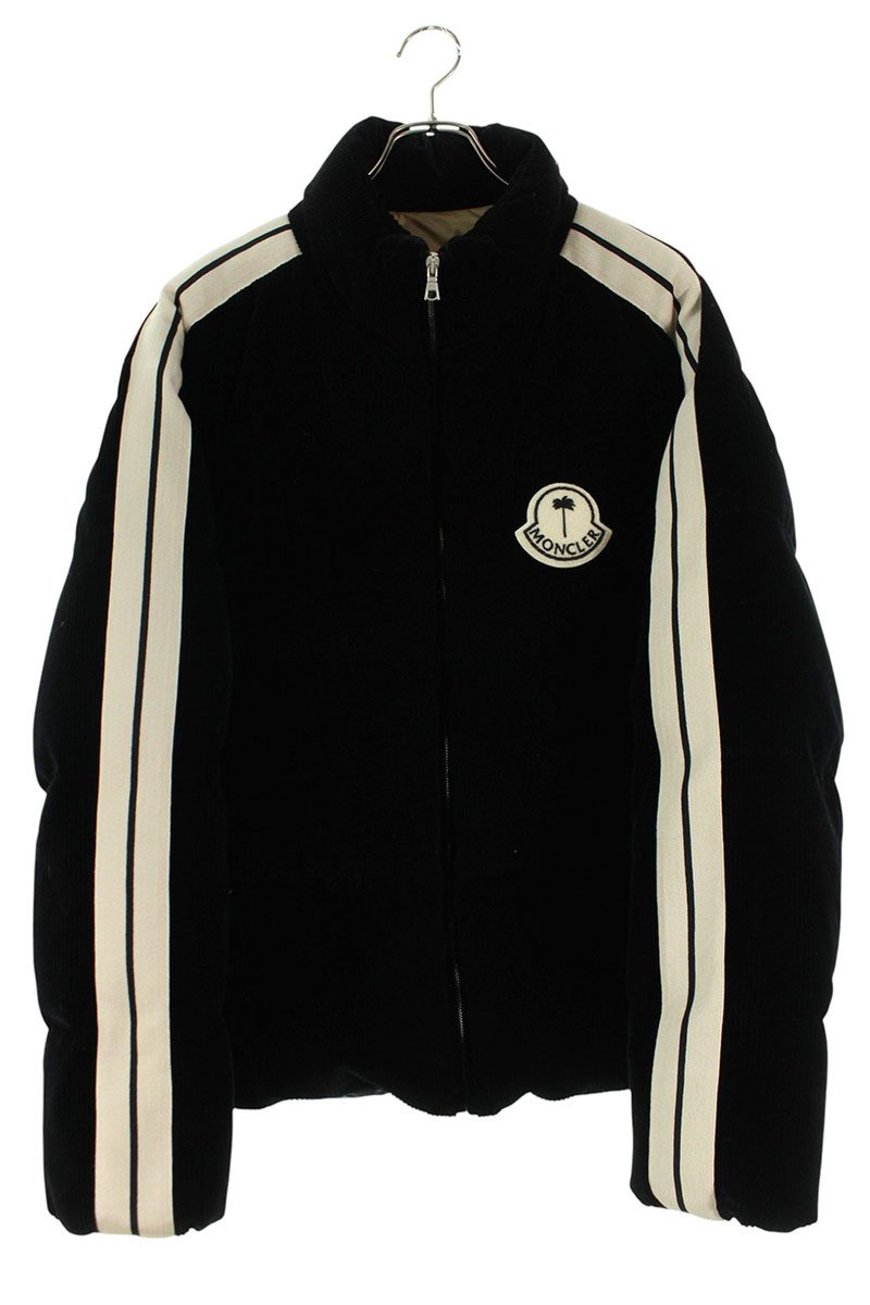 MONCLER x P.A. Corduroy Logo Patch Down Jacket Black Size L