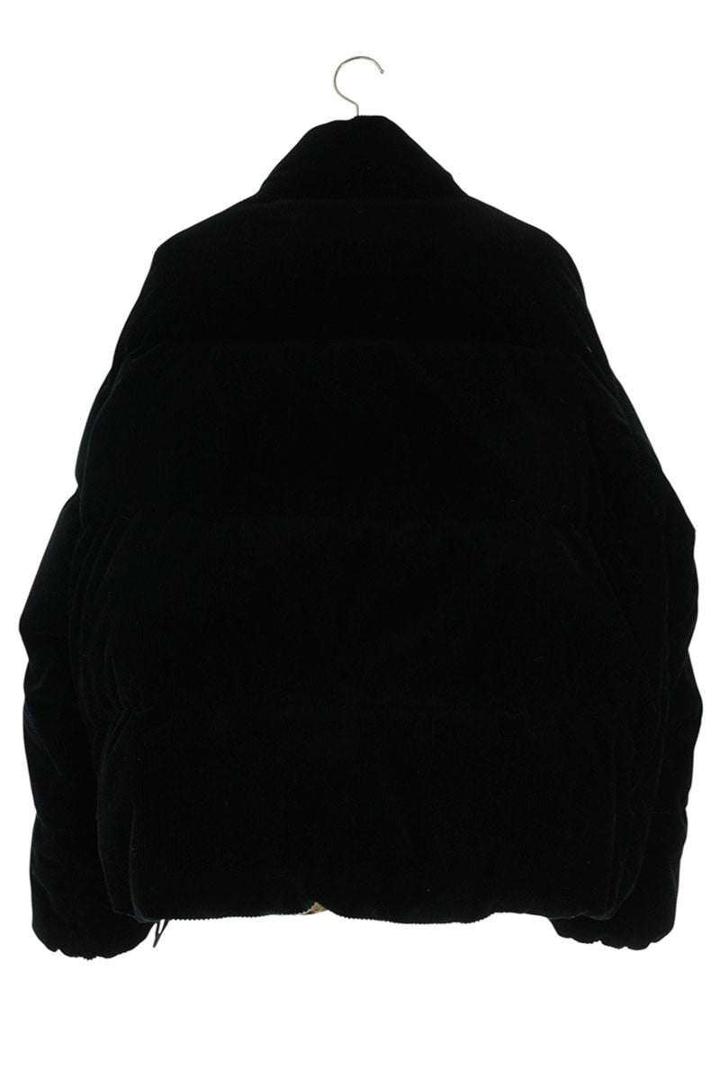 MONCLER x P.A. Corduroy Logo Patch Down Jacket Black Size L
