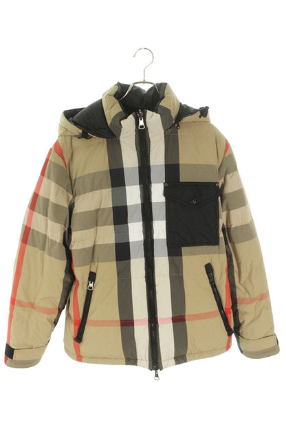 Burberry Hooded Down Jacket Beige x Black Size L