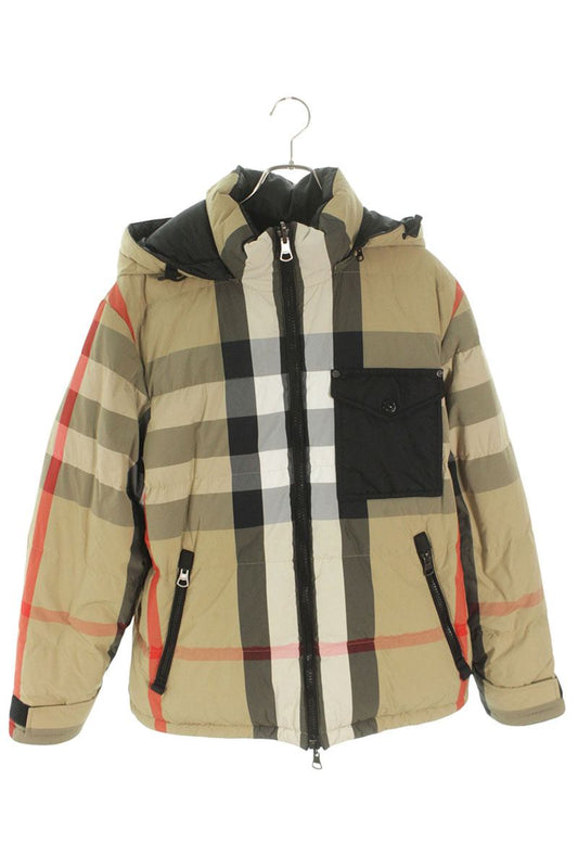 Burberry Hooded Down Jacket Beige x Black Size L