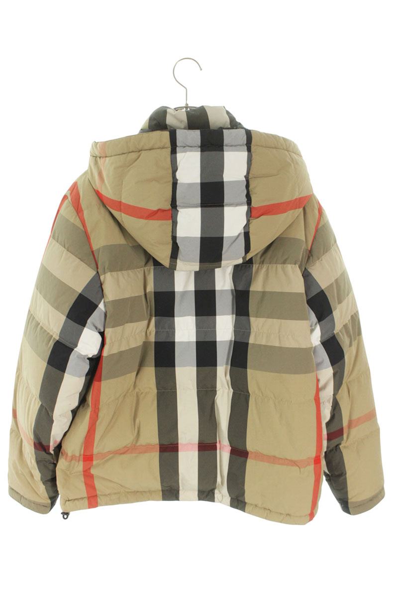 Burberry Hooded Down Jacket Beige x Black Size L