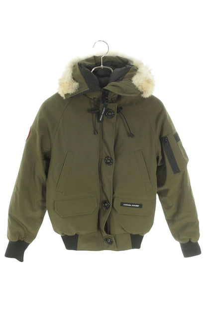 Canada Goose Fur Hooded Down Jacket Green Size XS