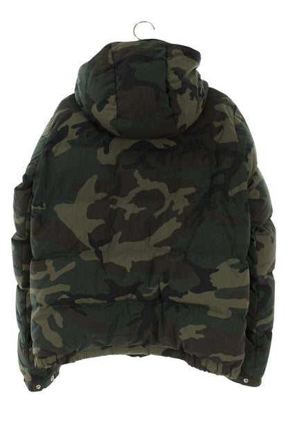 The North Face Camo Hooded Down Jacket Green Size L