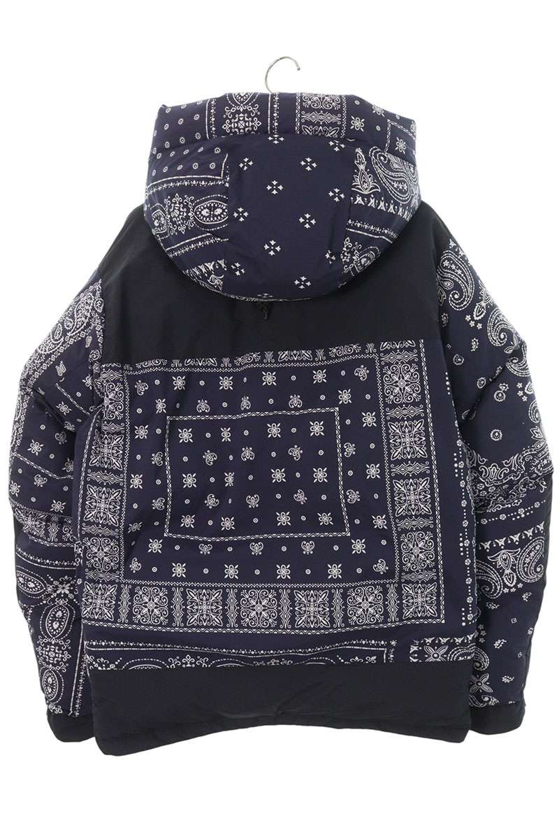 F.C.R.B All-Over Print Down Jacket Blue Size M