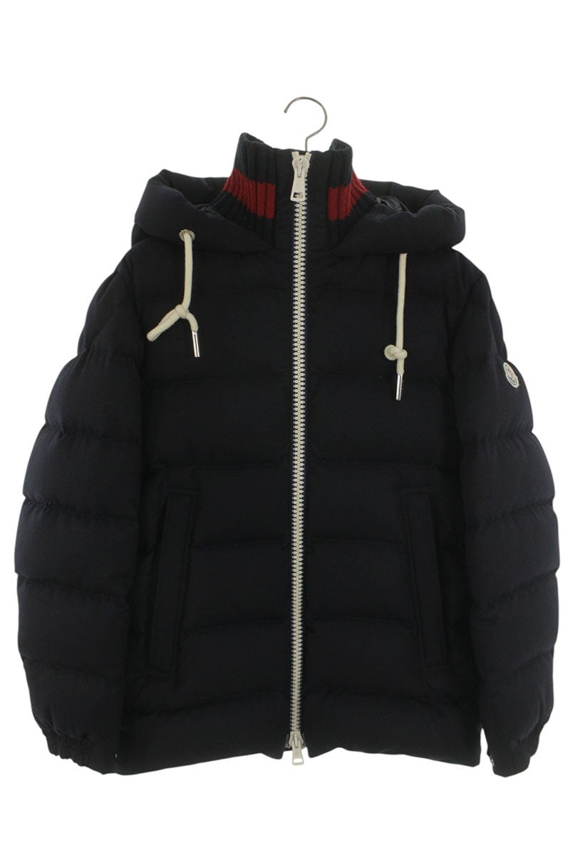 MONCLER Wool Zip-Up Down Jacket Navy Size 1