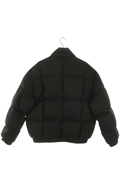 Kenzo Logo All-Over Print Fur Down Jacket Black Size M