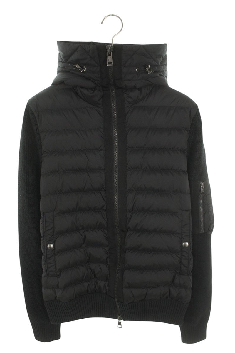 Moncler 24AW Patchwork Logo Down Jacket Black Size S