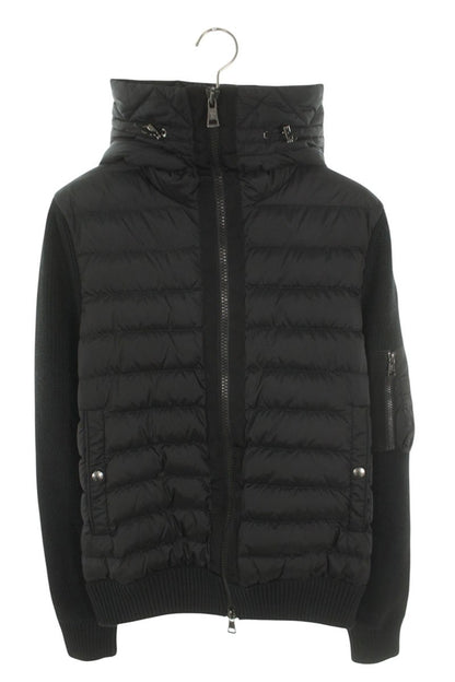 Moncler 24AW Patchwork Logo Down Jacket Black Size S