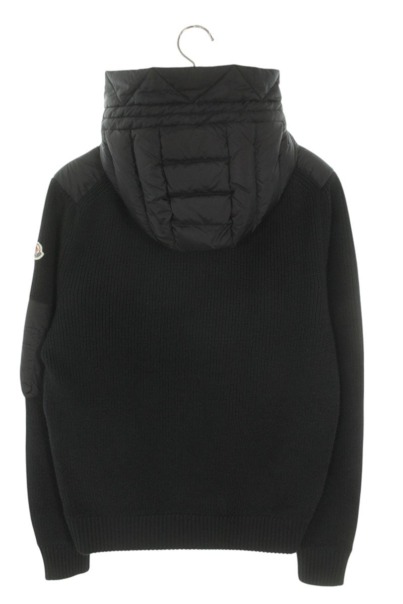 Moncler 24AW Patchwork Logo Down Jacket Black Size S