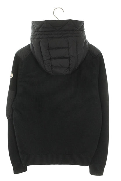 Moncler 24AW Patchwork Logo Down Jacket Black Size S