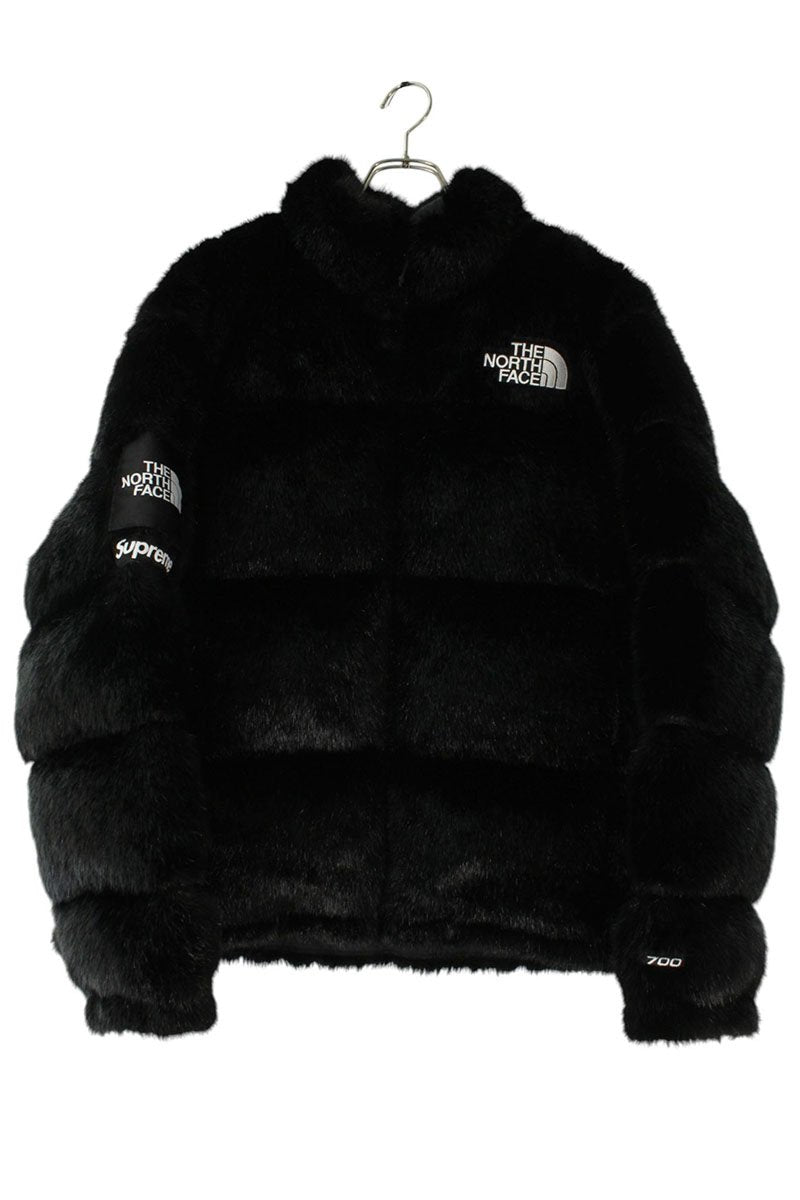 Supreme x The North Face 20AW Faux Fur Nuptse Jacket Black Size L