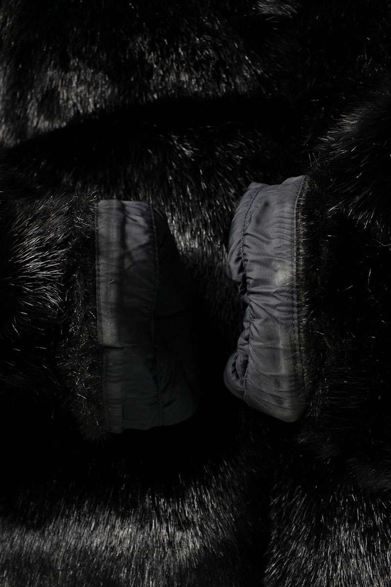 Supreme x The North Face 20AW Faux Fur Nuptse Jacket Black Size L