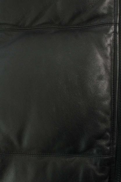 SUPREME x TNF 17AW Leather Nuptse Jacket Black Size XL