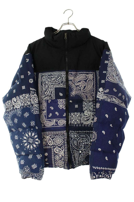 MIYAGIHIDETAKA Down Jacket Blue x Black Size M