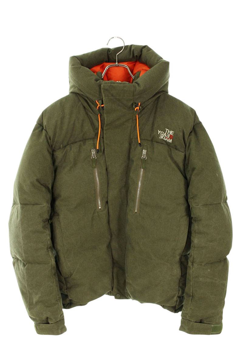 READYMADE Military Hooded Down Jacket Green Size S
