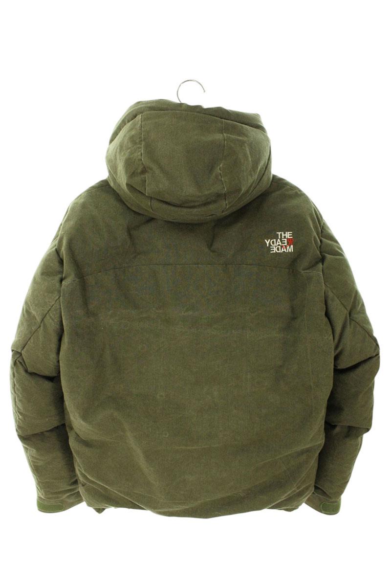 READYMADE Military Hooded Down Jacket Green Size S
