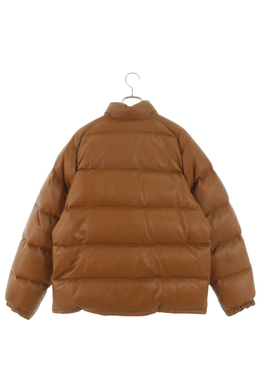 A BATHING APE 25th Anniv. Ltd Ed. Leather Down Brown Size L