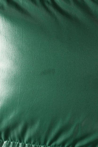 Moncler Logo Patchwork Down Jacket Green Size 4