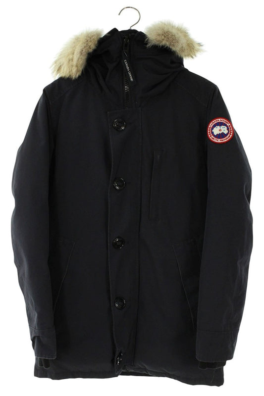Canada Goose Fur Down Jacket Blue Size XS