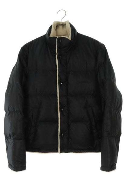 SAINT LAURENT PARIS Faux Shearling Puffer Down Black Size M
