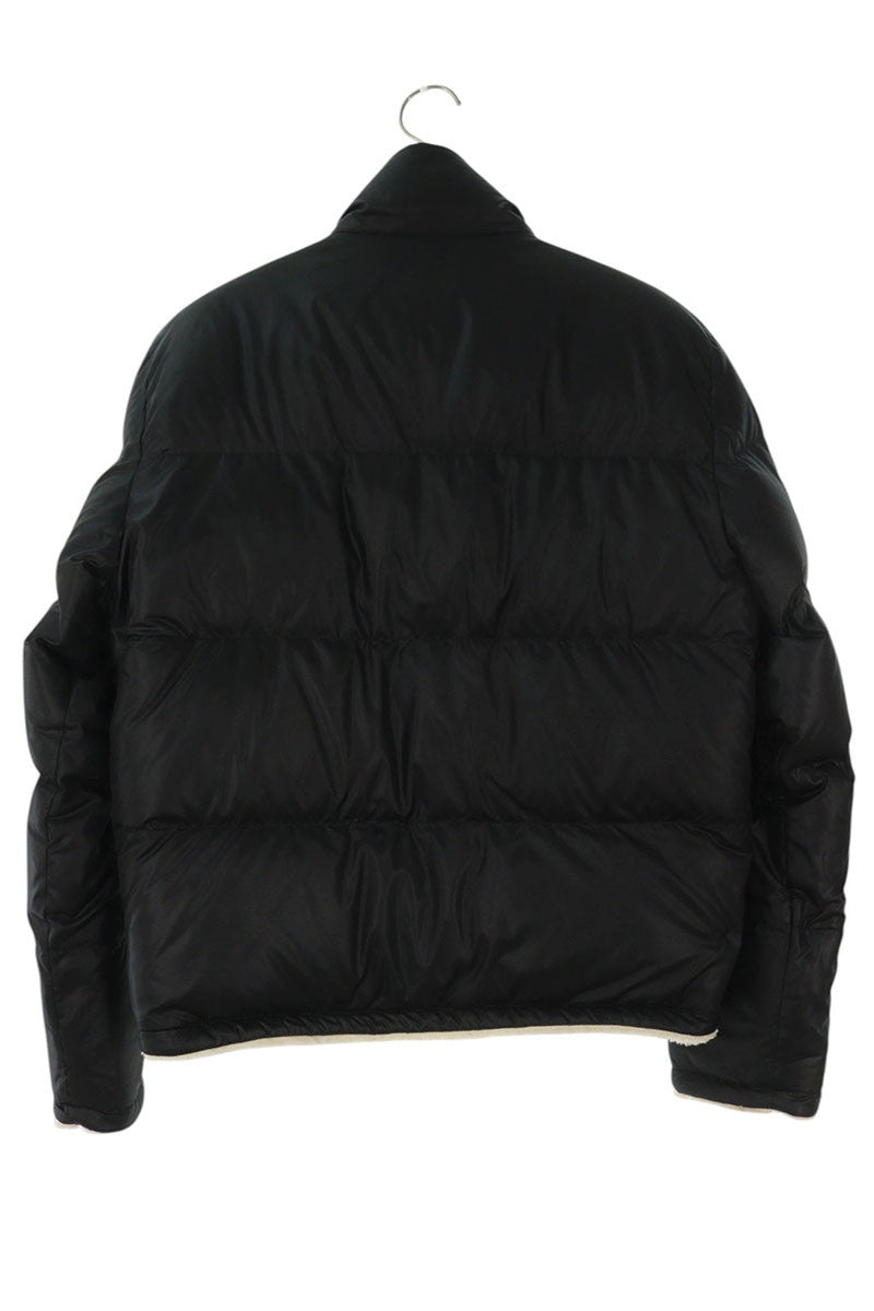 SAINT LAURENT PARIS Faux Shearling Puffer Down Black Size M